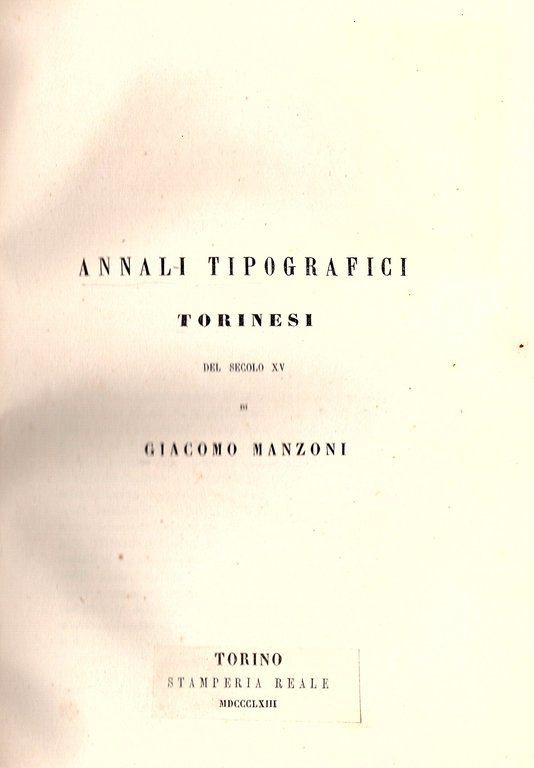 Annali tipografici torinesi del secolo XV | Immagine Gallery 1