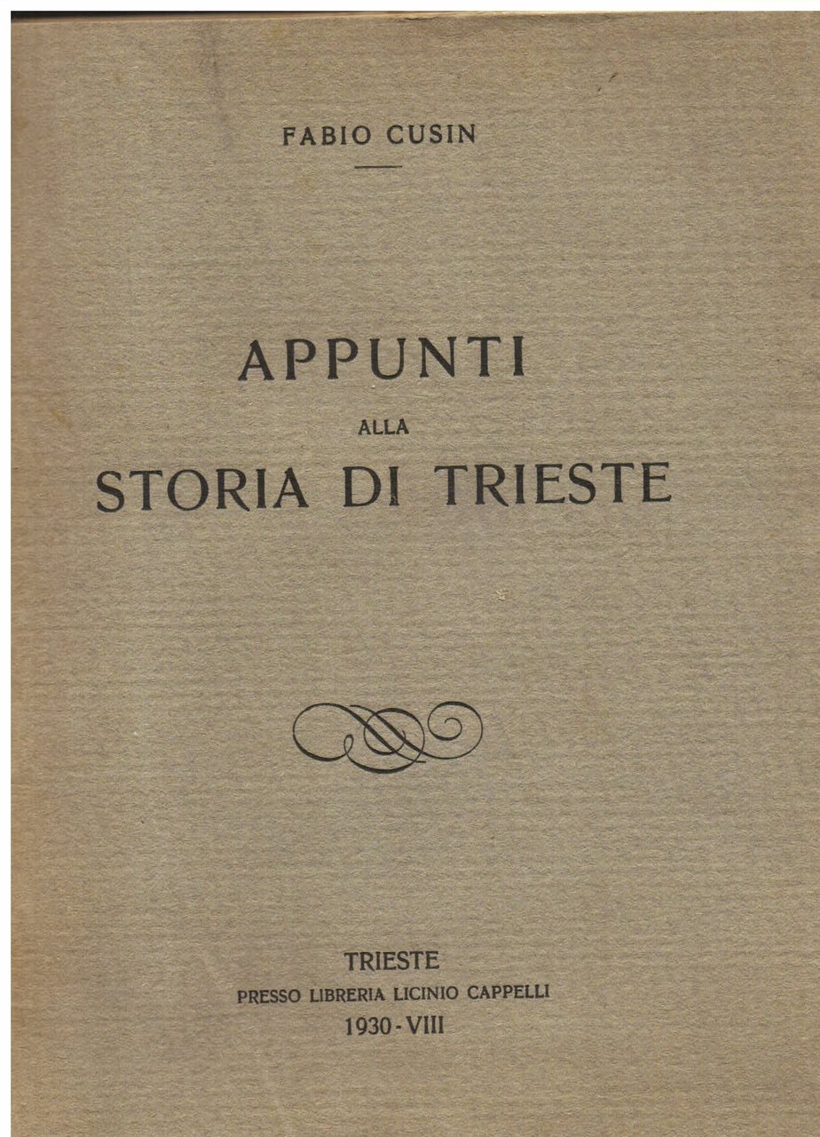 Appunti alla storia di Trieste