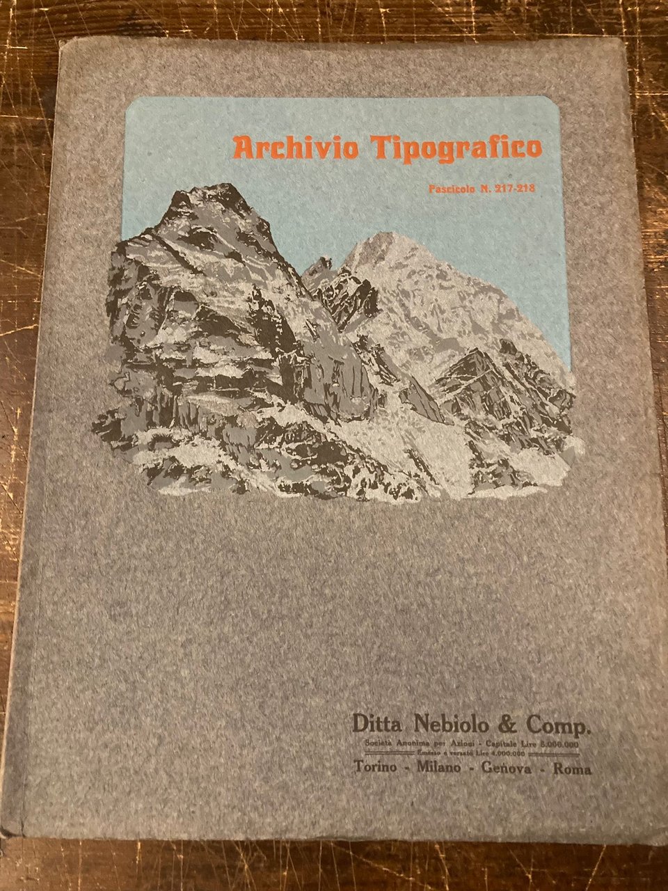 Archivio Tipografico. Pubblicazione tecnica dedicata alle Arti Grafiche. Anno XIX-XX. … | Immagine principale