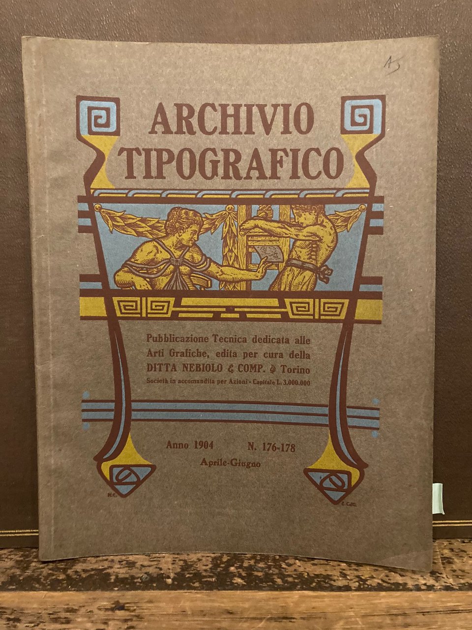 Archivio Tipografico. Pubblicazione tecnica dedicata alle arti grafiche. Anno XVI. …