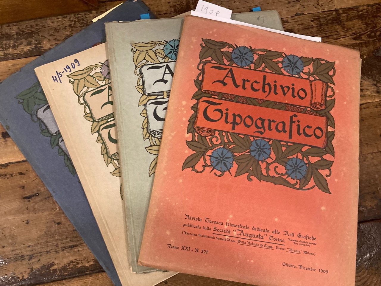 Archivio Tipografico. Rivista tecnica trimestrale dedicata alle Arti Grafiche. Anno … | Immagine principale