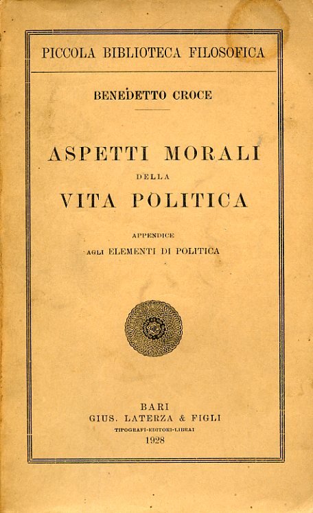 Aspetti morali della vita politica. Appendice agli Elementi di Politica