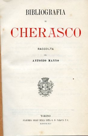 Bibliografia di Cherasco raccolta