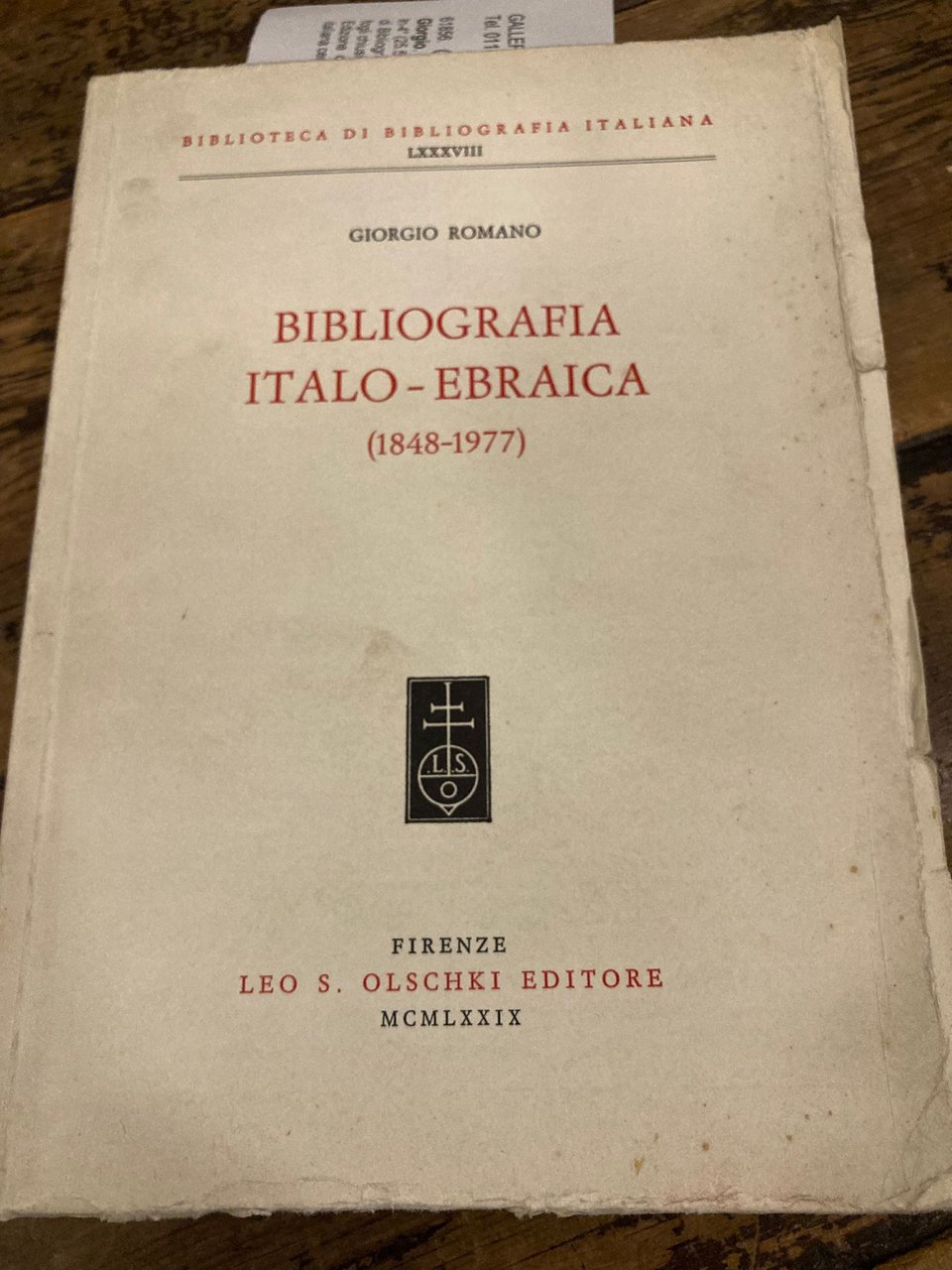 Bibliografia Italo-Ebraica (1848-1977)