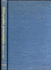 Bibliographia primatologica. A classified bibliography of primates other than man. …