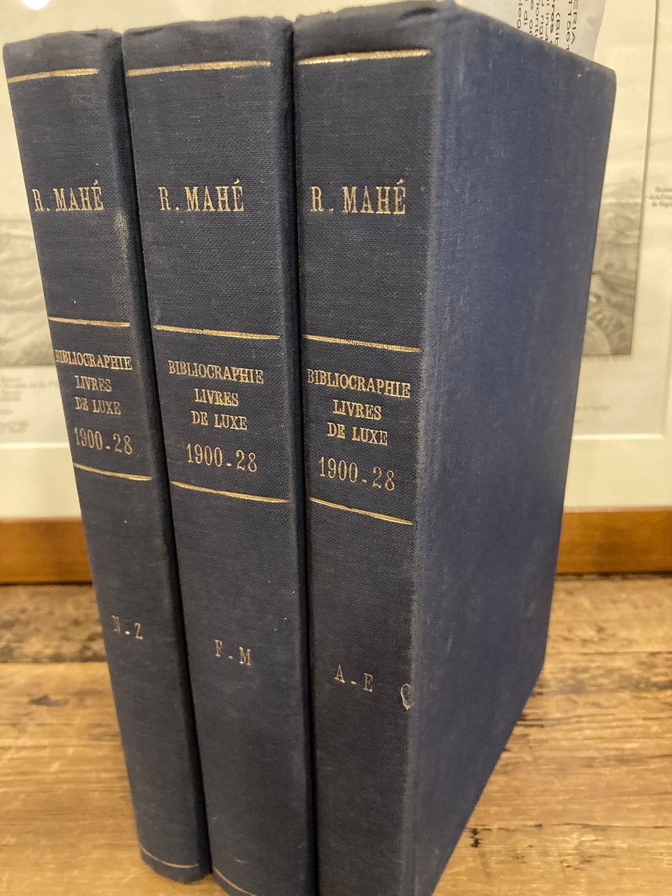 Bibliographie des livres de luxe de 1900 a 1928 inclus