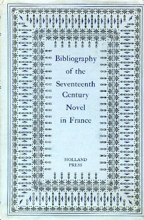 Bibliography of the Seventeenth Century Novel in France