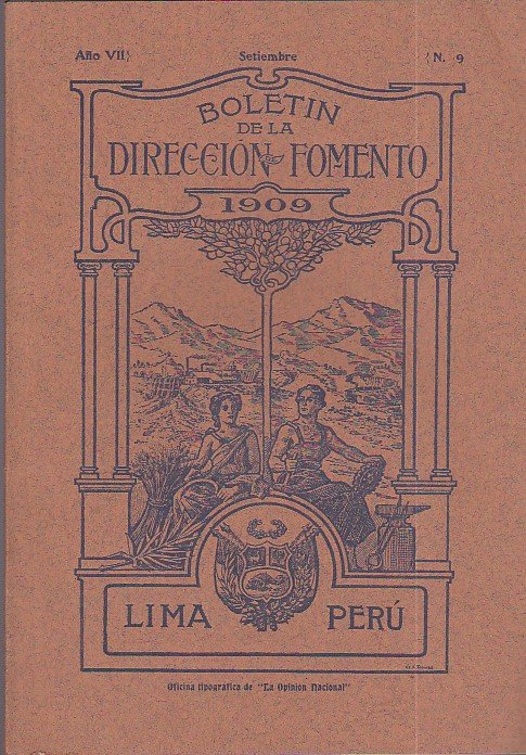 Boletin de la Dirección de Fomento 1909. Lima Perù. Año …