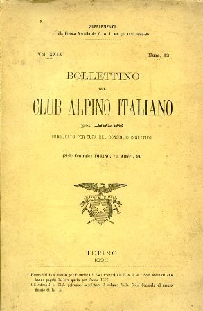 Bollettino del Club Alpino Italiano pel 1895 - 96 pubblicato …