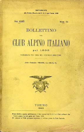 Bollettino del Club Alpino Italiano pel 1898 pubblicato per cura …