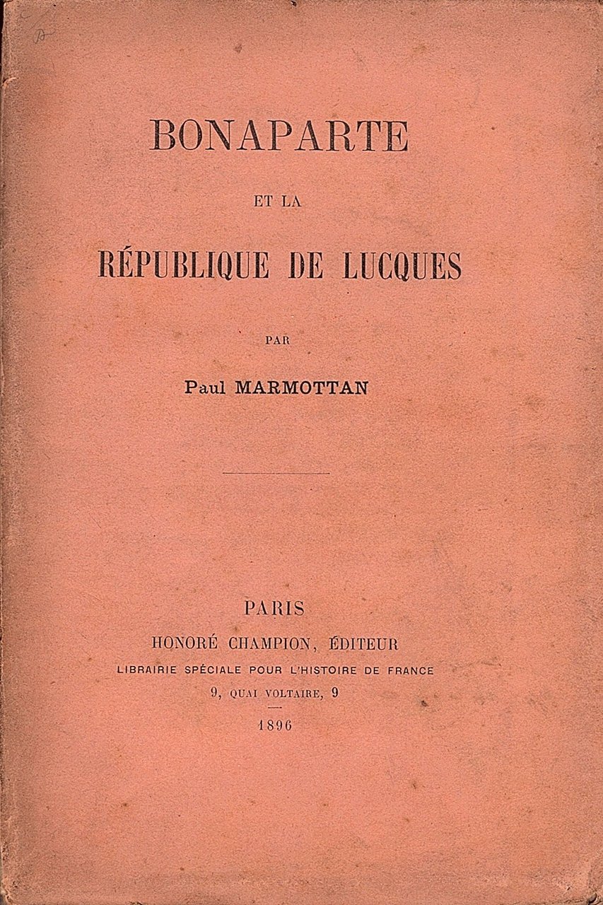 Bonaparte et la République de Lucques