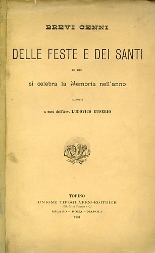 Brevi cenni delle feste e dei santi di cui si …