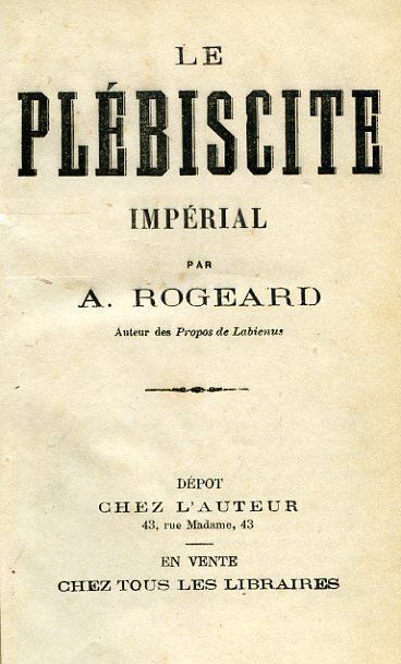 Brochures politiques [Miscellanea di scritti storici e politici sulla Francia, …