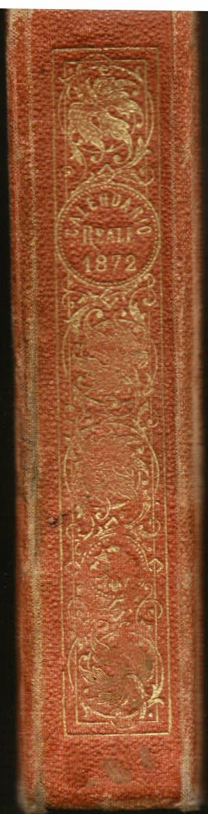 Calendario Reale per l'anno 1872