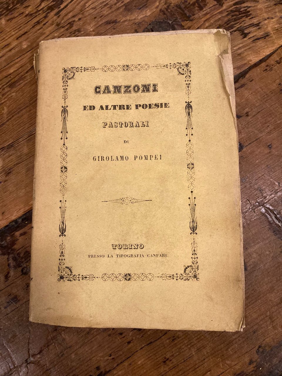 Canzoni ed altre poesie pastorali
