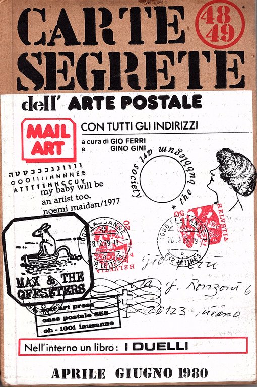 Carte segrete dell' arte postale con tutti gli indirizzi. Anno XIV - aprile-settembre 1980 - n.48/49
