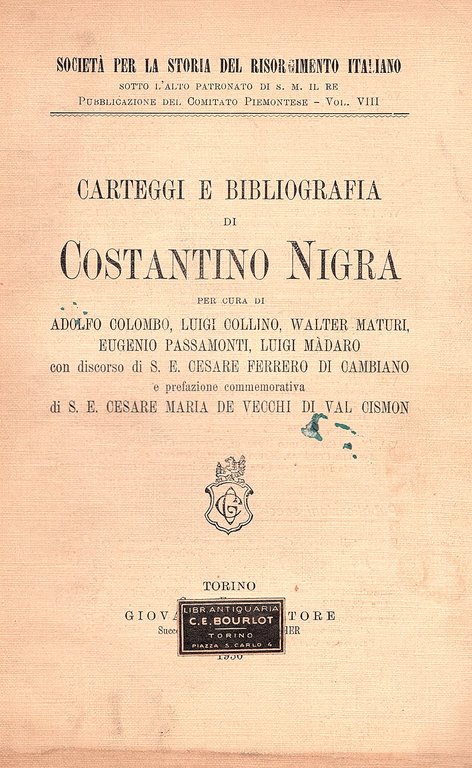 Carteggi e bibliografia per cura di Adolfo Colombo et alii. … | Immagine Gallery 1