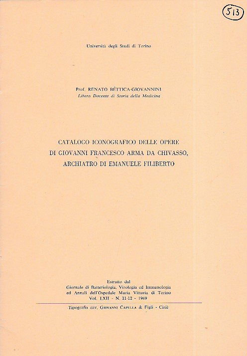 Catalogo iconografico delle opere di Giovanni Francesco Arma da Chivasso, …