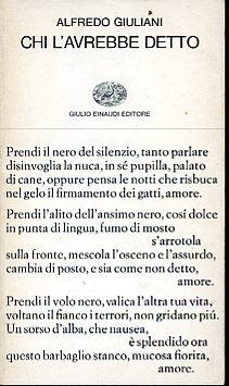 Chi l'avrebbe detto