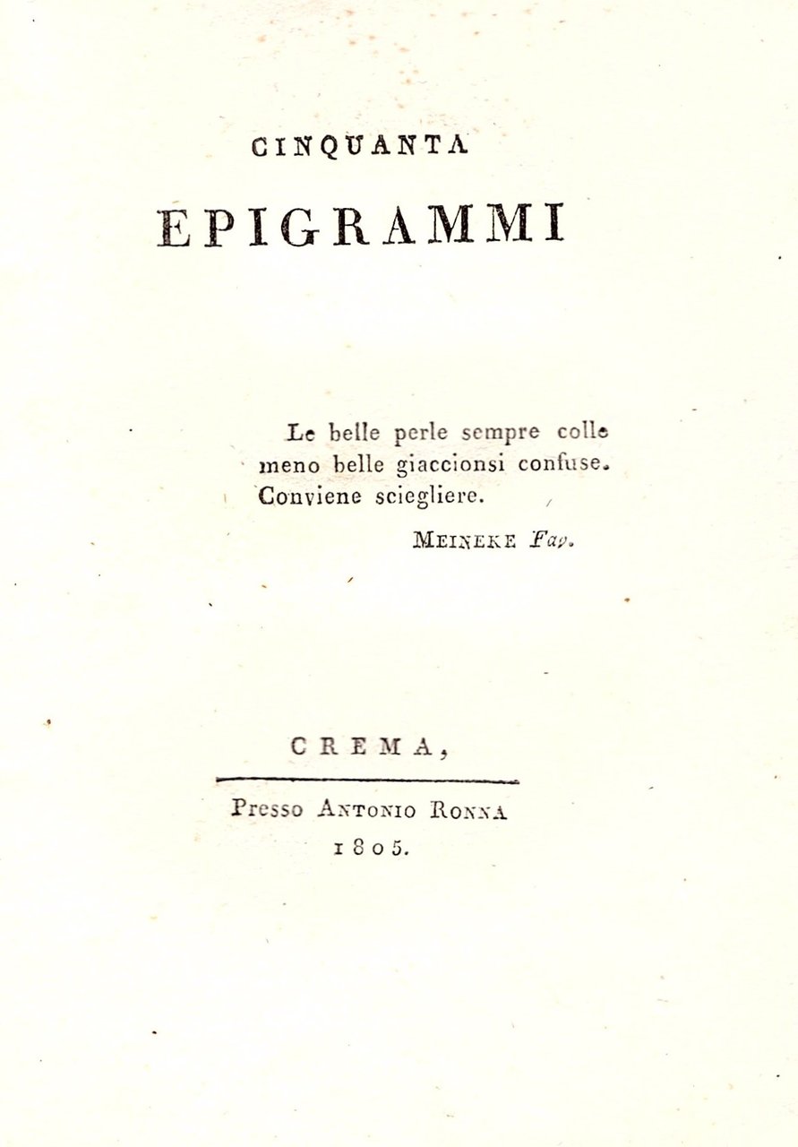 Cinquanta epigrammi
