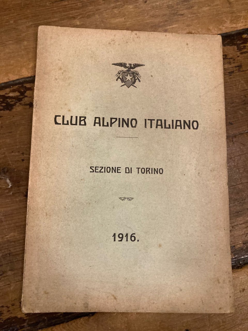 Club Alpino Italiano. Sezione di Torino. 1916
