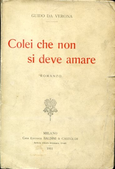 Colei che non si deve amare. Romanzo