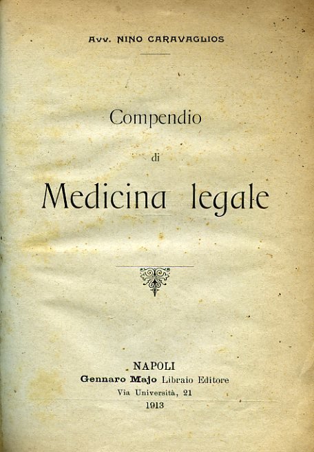 Compendio di medicina legale