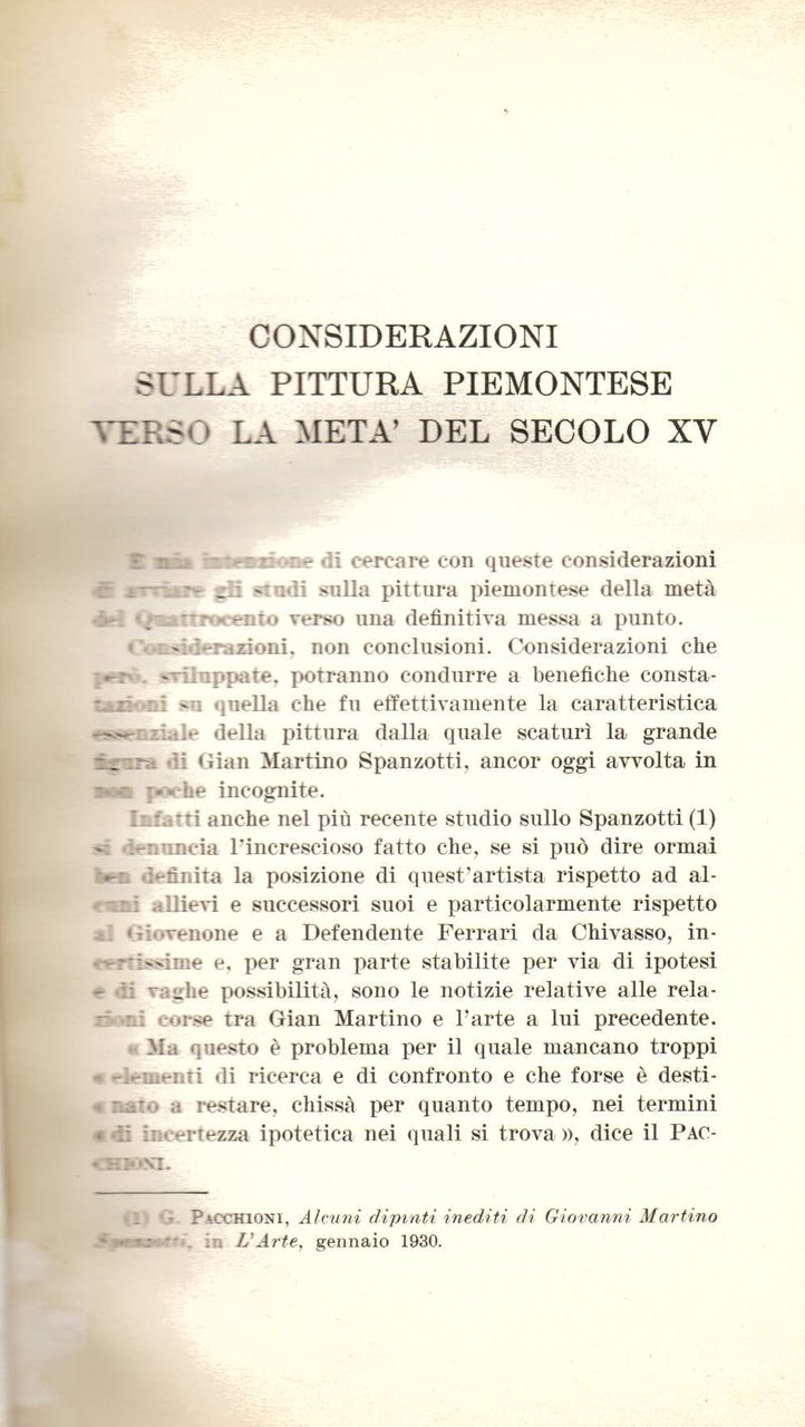 Considerazioni sulla pittura piemontese verso la metà del secolo XV