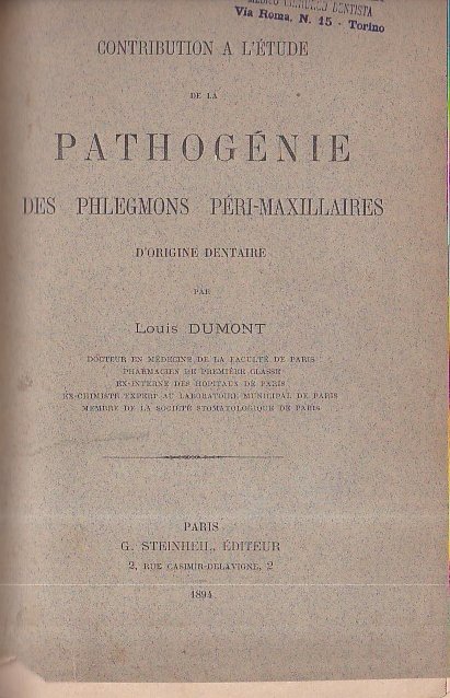 Contribution à l'étude de la pathogénie des phlegmons péri - …