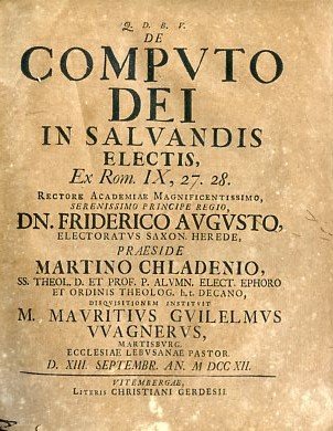 De Computo Dei in salvandis electis, Ex Rom. IX, 27 …