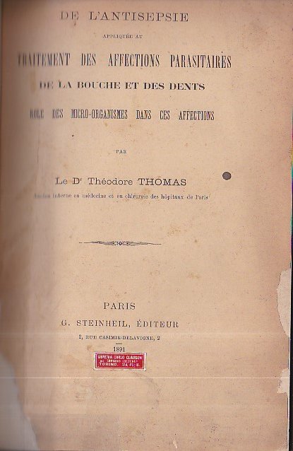 De l'antisepsie appliquée au traitement des affections parasitaires de la …