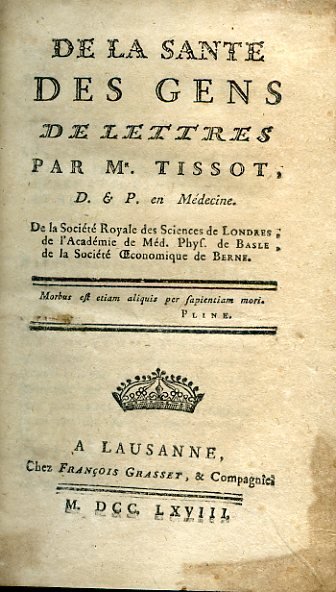 De la santé des gens de lettres