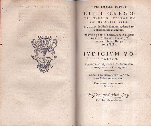 De Sepulchris & vario sepeliendi ritu, libellus - Herculis vita. …