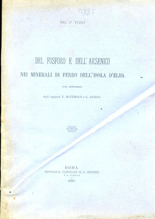 Del fosforo e dell'arsenico nei minerali di ferro dell'isola d'Elba …