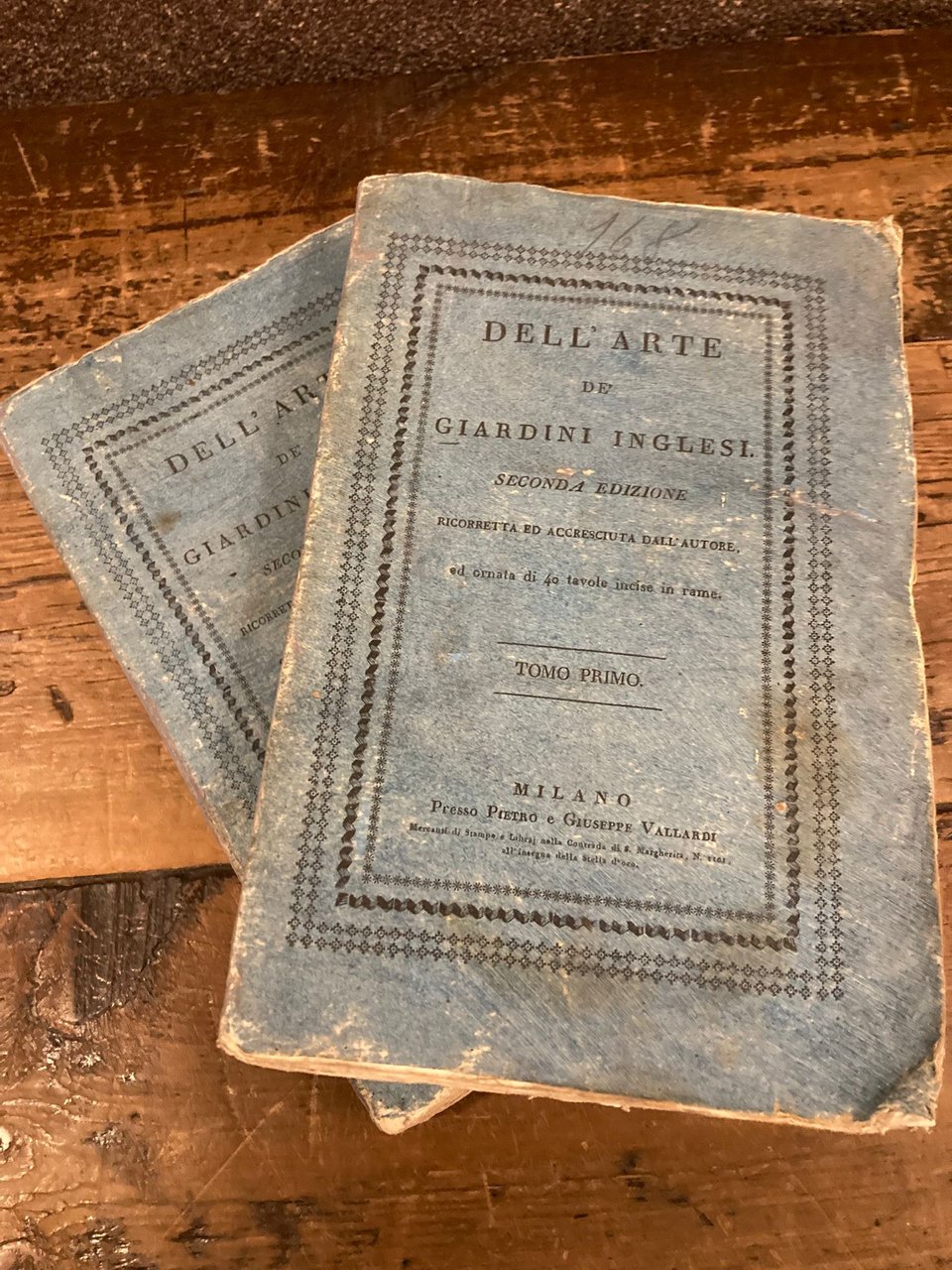 Dell' Arte de' Giardini Inglesi. SECONDA EDIZIONE ricoretta ed accresciuta …