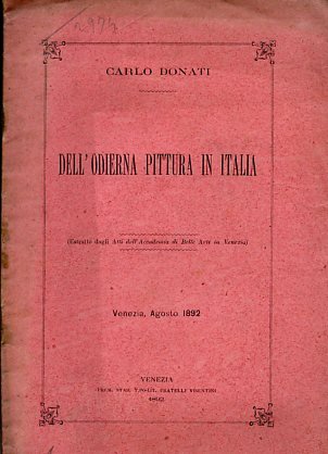 Dell'odierna pittura in Italia (estratto dagli Atti dell'Accademia di Belle …