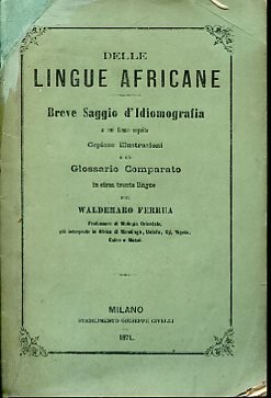 Delle lingue africane. Breve Saggio d'Idiomografia a cui fanno seguito …