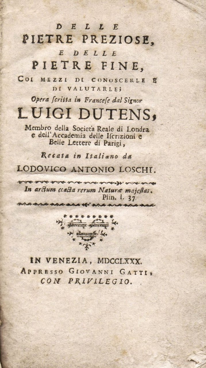 Delle pietre preziose e delle pietre fine coi mezzi di …