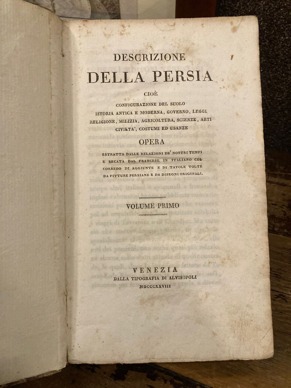 Descrizione della Persia cioè configurazione del suolo, istoria antica e … | Immagine principale