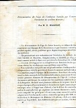 Détermination de l'âge de l'embryon humain par l'examen de l'évolution …
