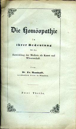 Die Homöopathie in ihrer Bedeutung für die Entwicklung der Medizin …