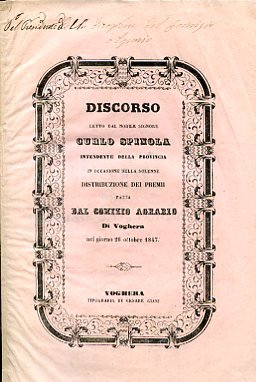 Discorso in occasione della solenne distribuzione dei premi fatta dal … | Immagine Gallery 1