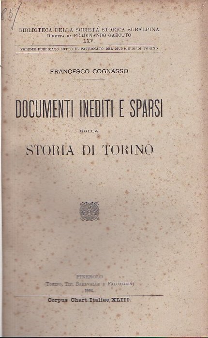 Documenti inediti e sparsi sulla storia di Torino - Indici