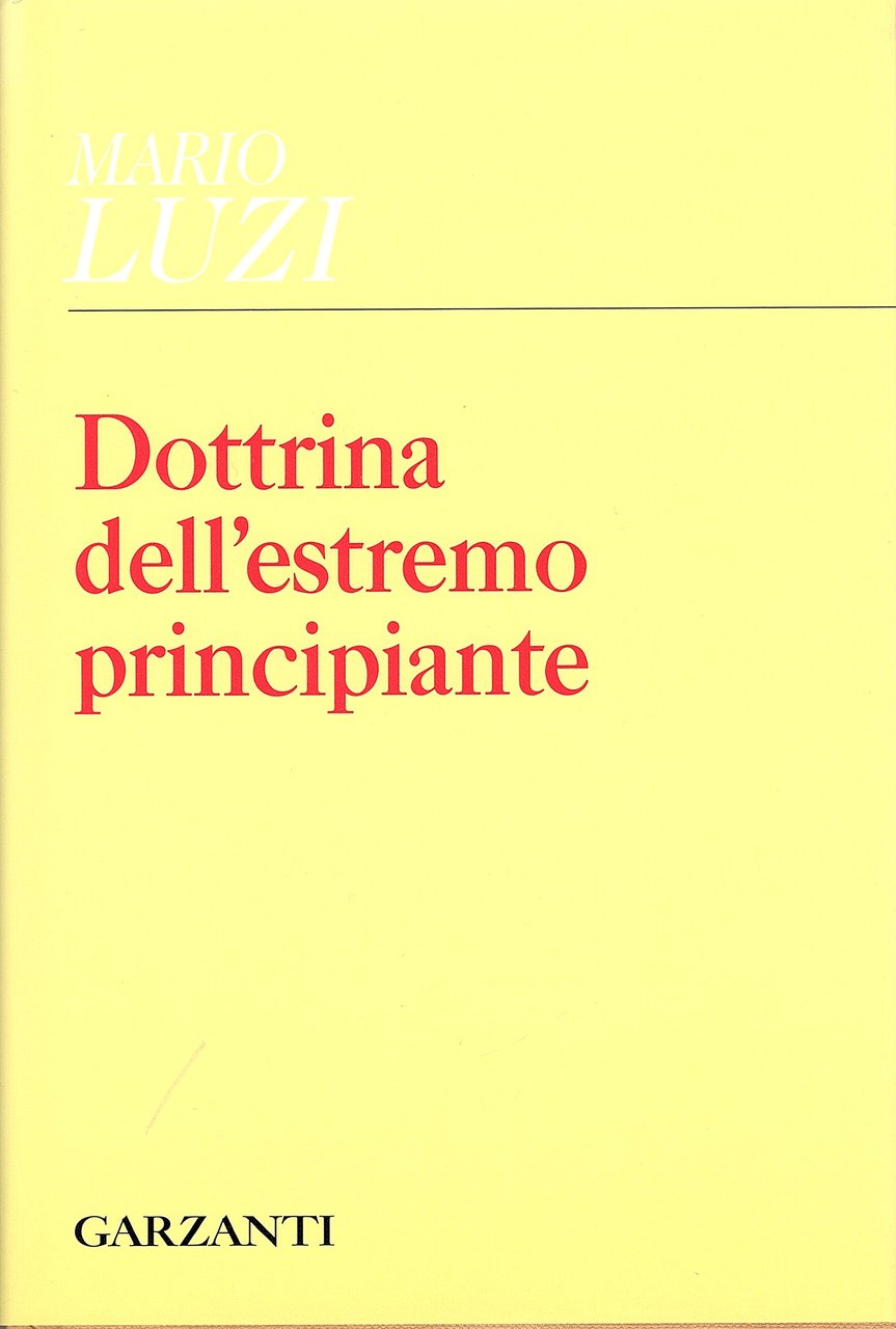 Dottrina dell'estremo principiante