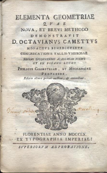 Elementa Geometriae quae nova, et brevi methodo demonstravit. Editio altera … | Immagine Gallery 1