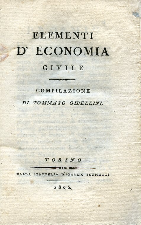 Elementi d' economia civile