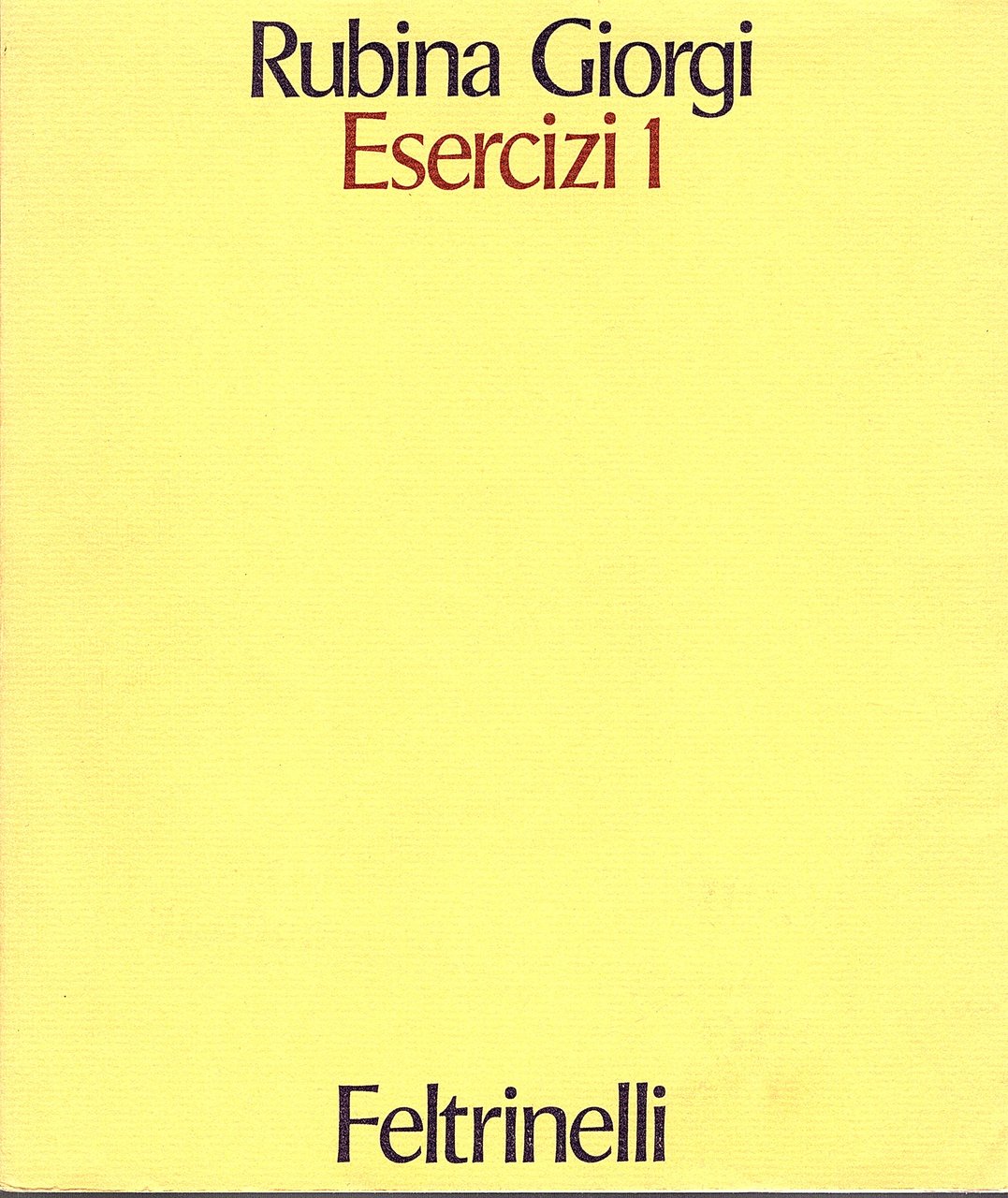 Esercizi 1