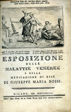 Esposizione delle malattie veneree e della medicazione di esse