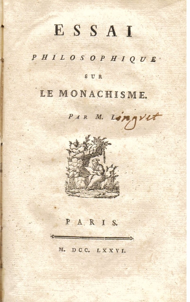 Essai philosophique sur le monachisme
