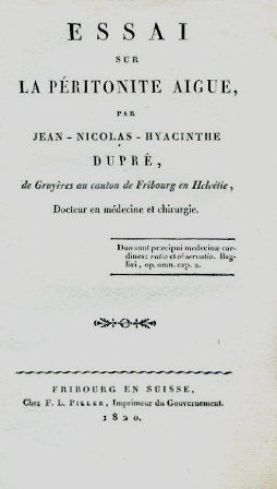 Essai sur la péritonite aigue